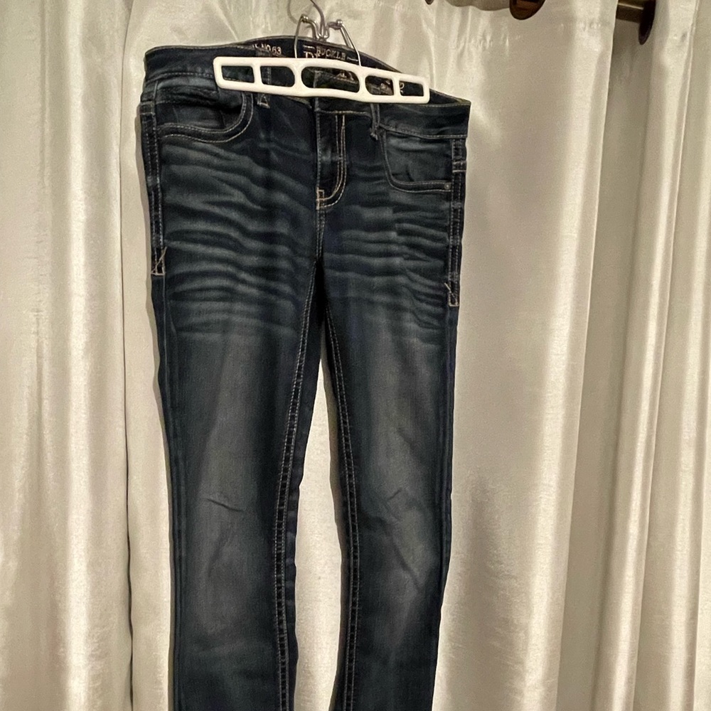 Buckle Black Skinny Jeans